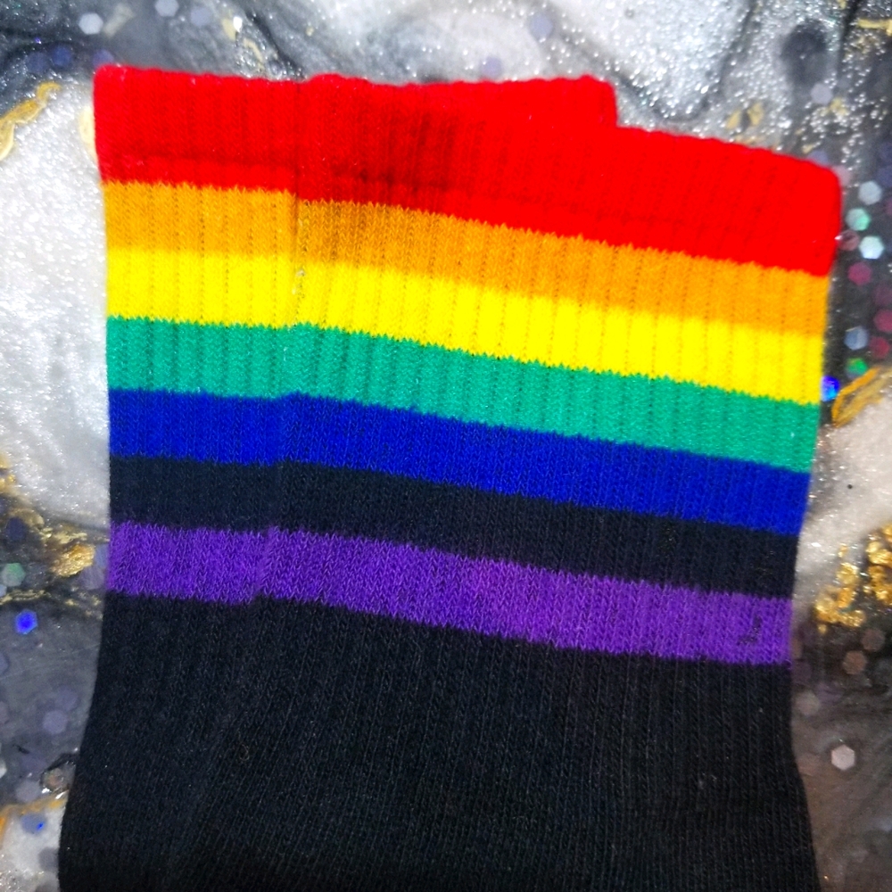 Rainbow Pride Roygbiv crew Socks